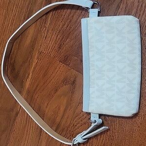 Michael Kors Light Gray Monogram Pouch